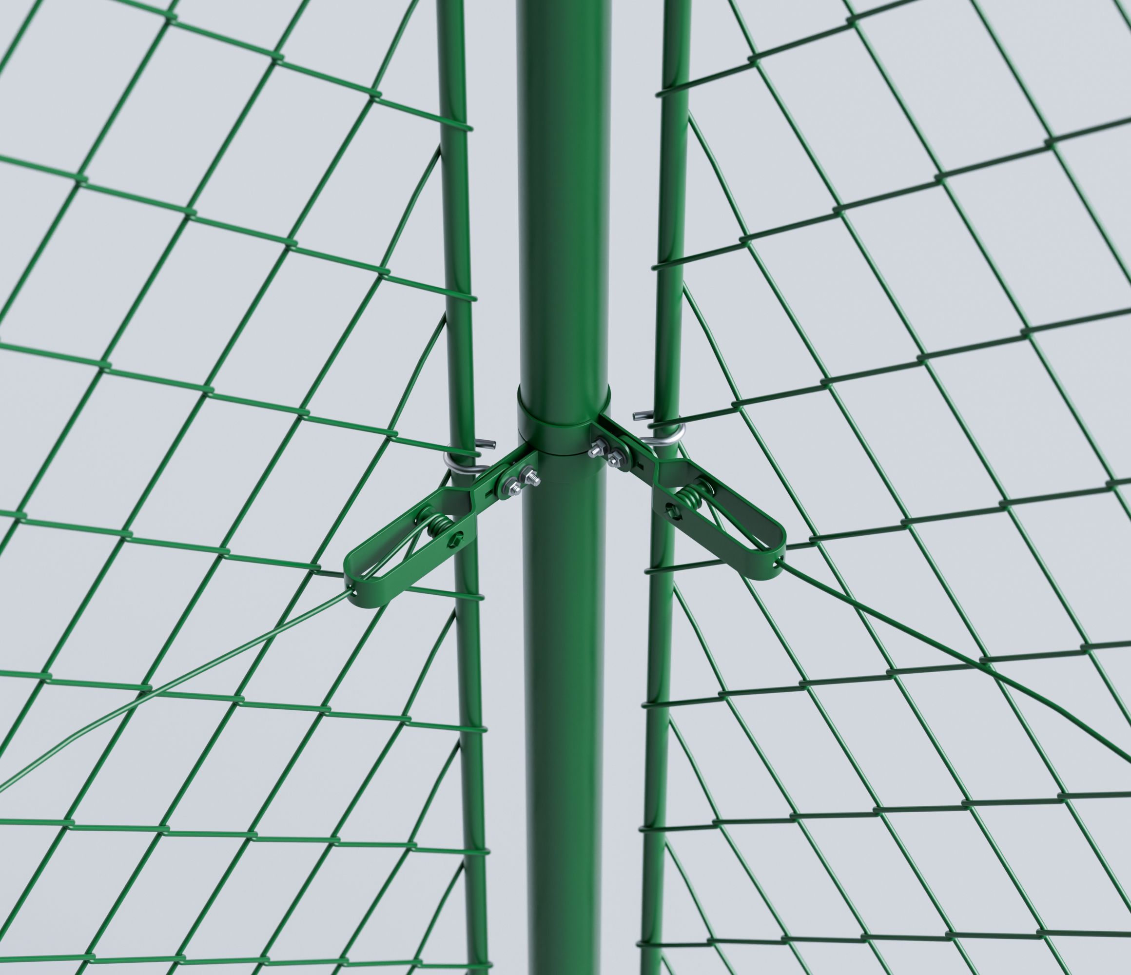 Drahtspanner am Maschendrahtzaun